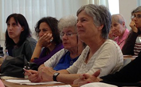 Jewish women learn about philanthropy and Jewish grants.